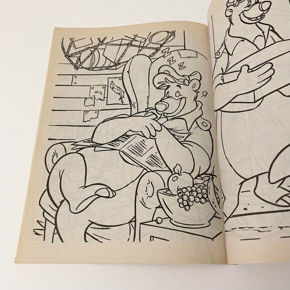 Vintage 1990 TaleSpin A Jumbo Colouring Activity Book Colour Book - Picture 15 of 16